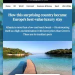 Rama: “The Times” vlerëson Shqipërinë si destinacion për përvoja të jashtëzakonshme turistike