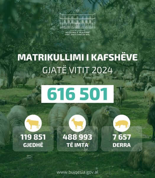 Denaj : Matrikullimi falas ul kostot për çdo fermë dhe garanton siguri ushqimore maksimale