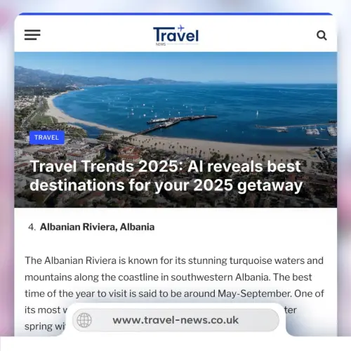 AI rekomandon Shqipërinë si një ndër destinacionet që duhet të vizitoni në 2025