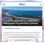 AI rekomandon Shqipërinë si një ndër destinacionet që duhet të vizitoni në 2025