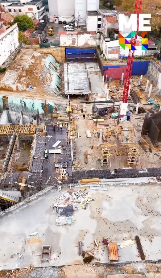 Teatri Kombëtar , punimet ecin me ritme të shpejta