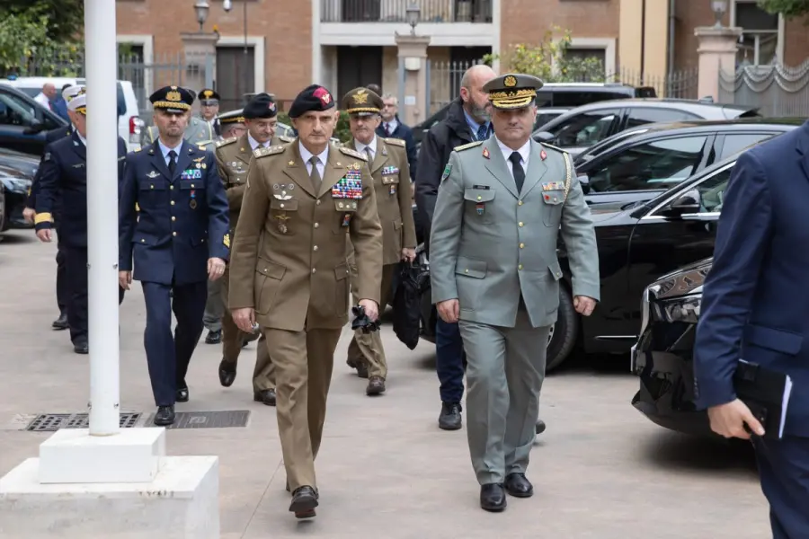 Gjenerallejtënant Arben Kingji , në një vizitë zyrtare në Itali