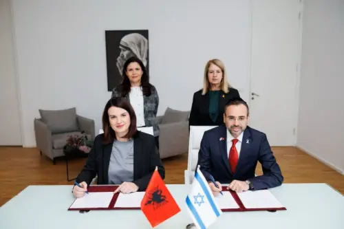 Shqipëri-Izrael , Ministrat Koçiu dhe Buso nënshkruajnë Memorandum Bashkëpunimi në Tiranë